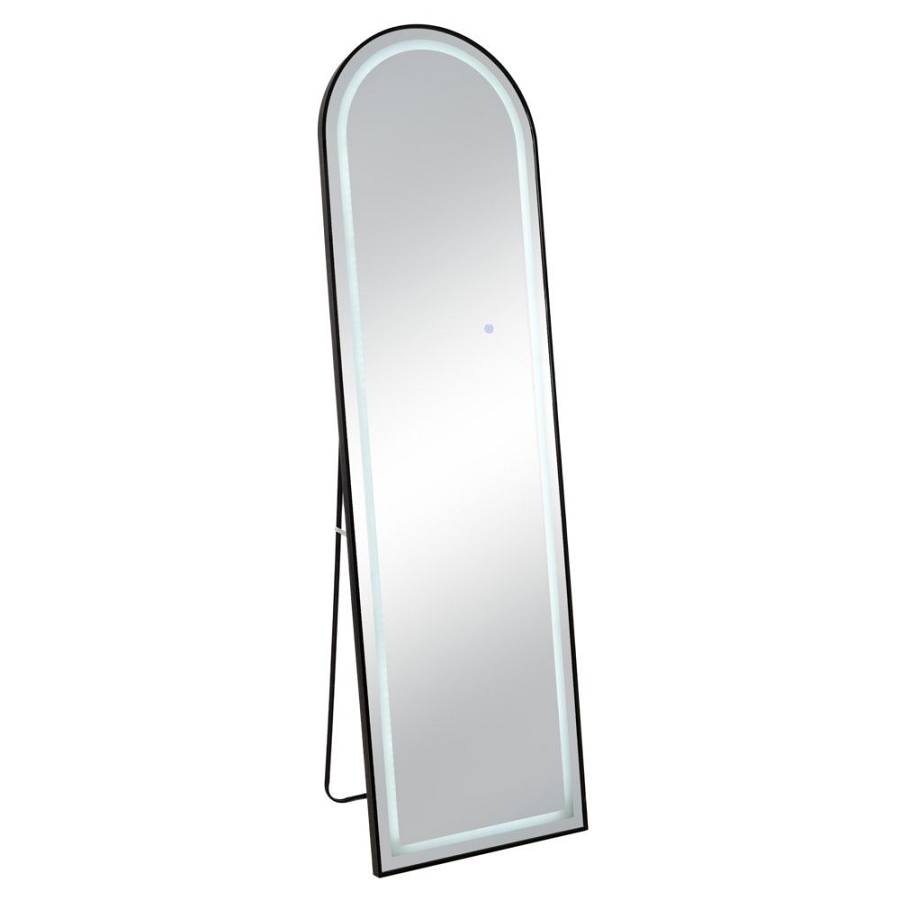 ΜΑΥΡΟΣ ΜΕΤΑΛΛΙΚΟΣ ΚΑΘΡΕΦΤΗΣ ΔΑΠΕΔΟΥ ΜΕ LED 50Χ170ΕΚ