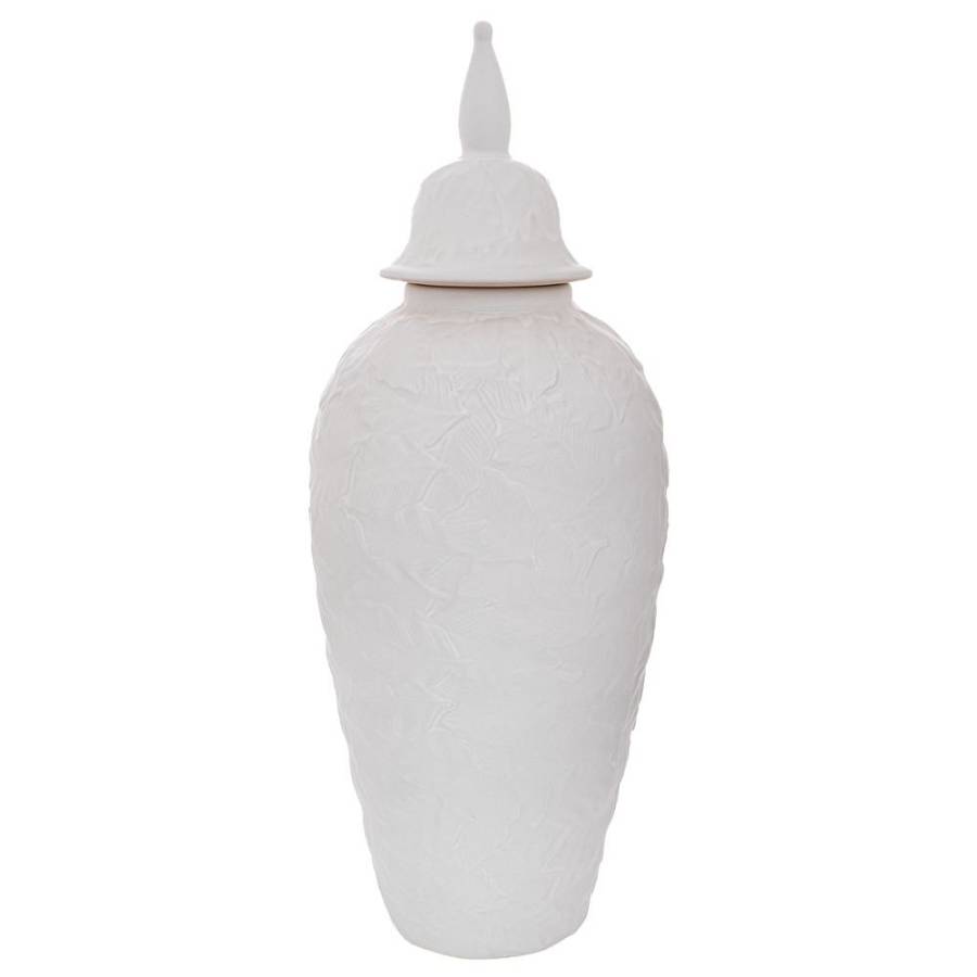 ΛΕΥΚΟ ΚΕΡΑΜΙΚΟ ΒΑΖΟ ΜΕ ΚΑΠΑΚΙ 17Χ44ΕΚ