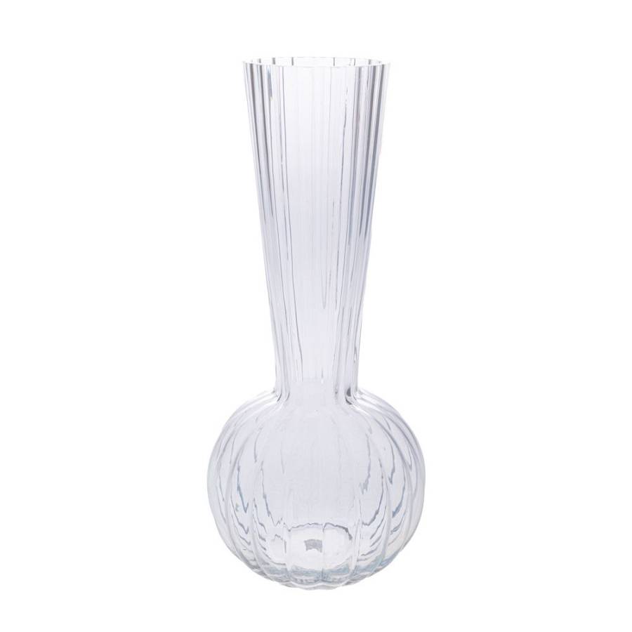 ΔΙΑΦΑΝΟ ΓΥΑΛΙΝΟ ΒΑΖΟ ΜΕ ΨΗΛΟ ΛΑΙΜΟ Φ12Χ25ΕΚ