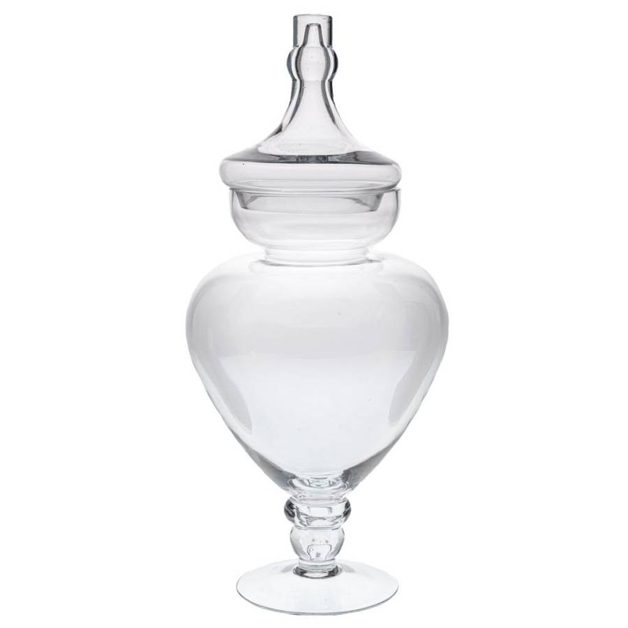 ΔΙΑΦΑΝΟ ΓΥΑΛΙΝΟ ΒΑΖΟ ΜΕ ΠΟΔΙ AND ΚΑΠΑΚΙ Φ22Χ55ΕΚ