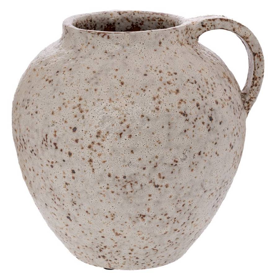 ΓΚΡΙ ΠΑΛΑΙΩΜΕΝΟ ΚΕΡΑΜΙΚΟ ΒΑΖΑ ΚΑΝΑΤΑ 19,5Χ19,5Χ19,5ΕΚ