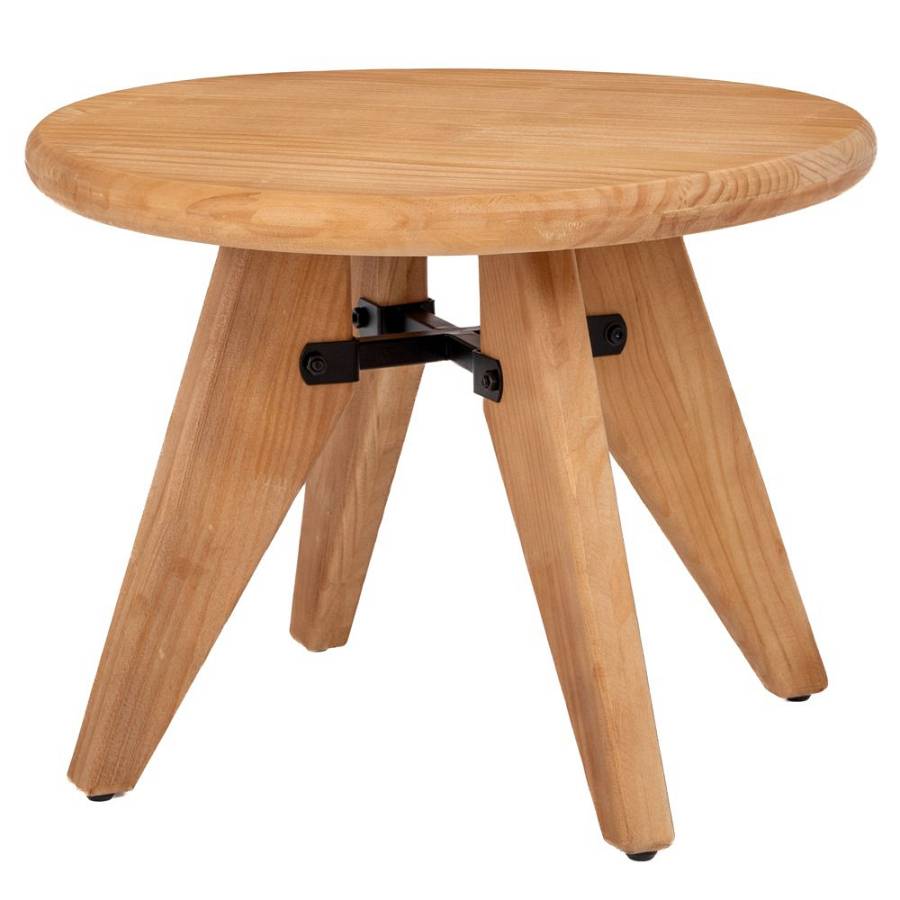 ΣΤΡΟΓΓΥΛΟ ΒΟΗΘΗΤΙΚΟ ΤΡΑΠΕΖΑΚΙ ΑΠΌ ΞΥΛΟ ΠΕΥΚΟΥ  60Χ60Χ47ΕΚ KD