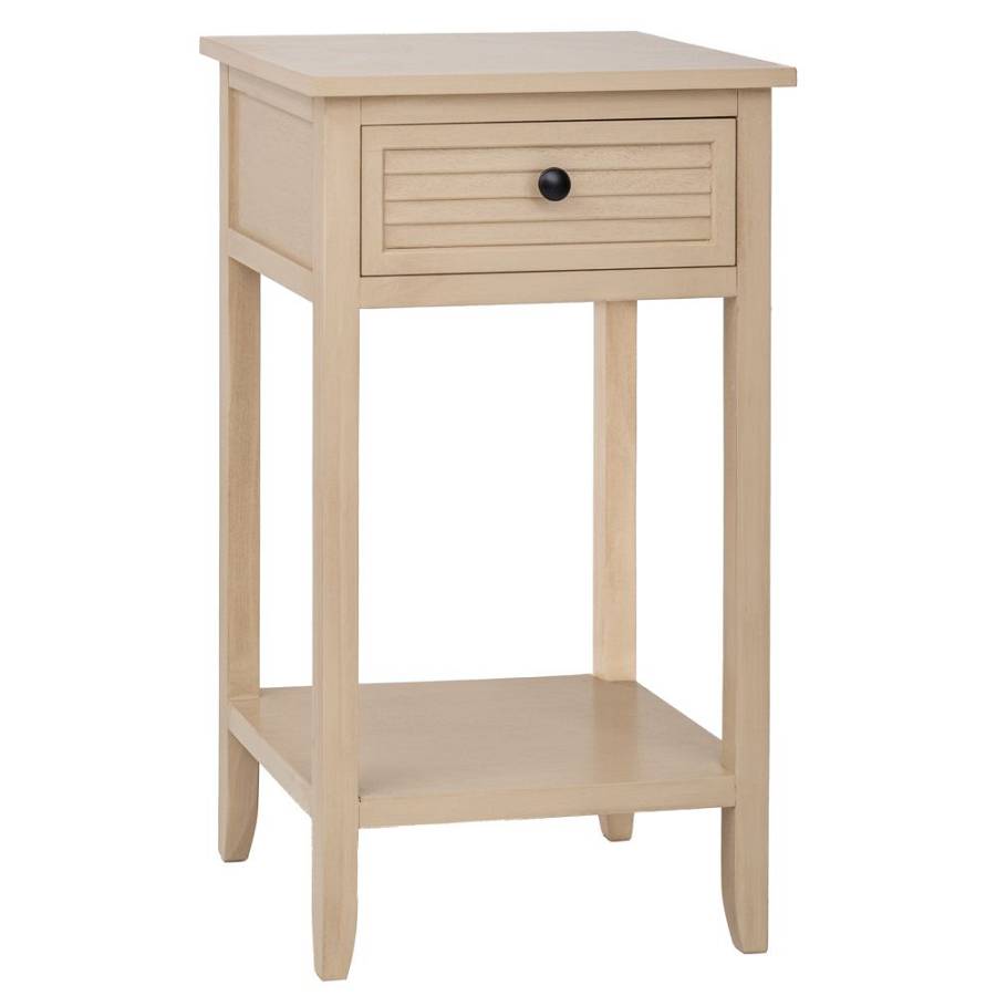 ΞΥΛΙΝΟ ΚΟΜΟΔΙΝΟ ΜΕ 1 ΣΥΡΤΑΡΙ ΣΕ ΜΠΕΖ ΧΡΩΜΑ 40Χ33Χ70ΕΚ