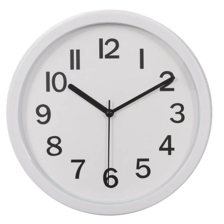 ΛΕΥΚΟ ΣΤΡΟΓΓΥΛΟ ΠΛΑΣΤΙΚΟ ΡΟΛΟΙ ΤΟΙΧΟΥ Φ22ΕΚ