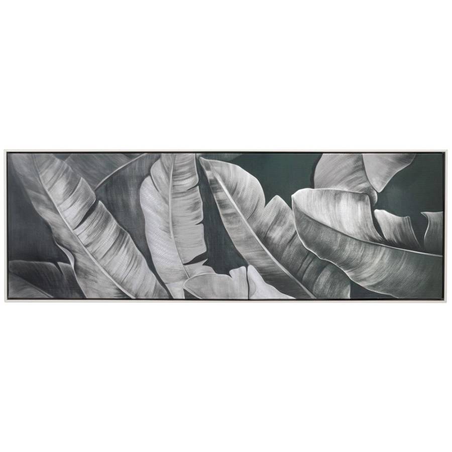 BANANA LEAVES ΠΙΝΑΚΑΣ ΜΕ ΛΕΥΚΗ ΚΟΡΝΙΖΑ ΣΕ ΤΥΠΩΜΕΝΟ ΚΑΜΒΑ 40Χ120ΕΚ