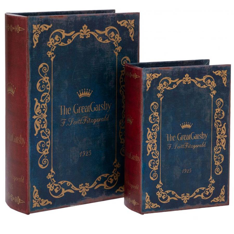 ΣΕΤ 2 ΚΟΚΚΙΝΟ  ΠΡΑΣΙΝΟ ΞΥΛΙΝΟ ΚΟΥΤΙ ΣΕ ΣΧΗΜΑ ΒΙΒΛΙΟΥ 19Χ7Χ27ΕΚ 14Χ6Χ20ΕΚ