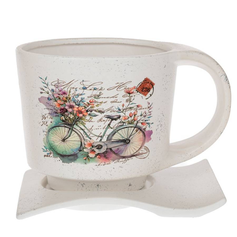 ΚΕΡΑΜΙΚΟ ΚΑΣΠΩ ΦΛΥΤΖΑΝΙ ΜΕ ΠΟΔΗΛΑΤΟ 23Χ17Χ16ΕΚ