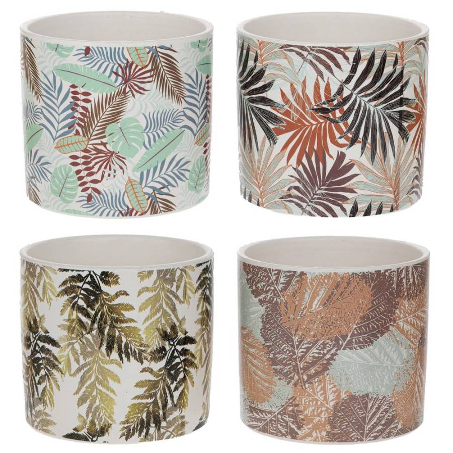 ΚΕΡΑΜΙΚΟ ΚΑΣΠΩ ΜΕ ΠΡΑΣΙΝΑ ΦΥΛΛΑ Φ13Χ12ΕΚ 4 ΧΡΩΜΑΤΑ