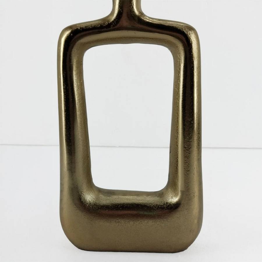 NAZAR ΒΑΖΟ ΑΛΟΥΜΙΝΙΟ ΧΡΥΣΟ 19x5,75xH31,75cm