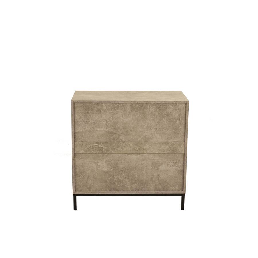 RUBIK ΣΥΡΤΑΡΙΕΡΑ 3ΣΥΡΤΑΡΙΑ CEMENT ΑΝΟΙΧΤΟ ΜΕ PATTERN 80x40xH80cm