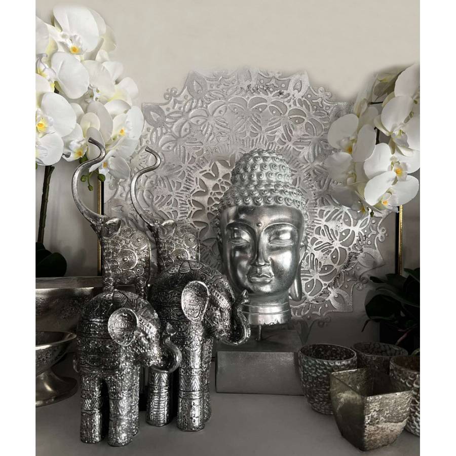 BUDAI ΔΙΑΚΟΣΜΗΤΙΚΟ ΒΟΥΔΑΣ 18x19x42cm POLYRESIN ΑΣΗΜΙ