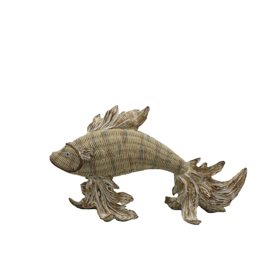 CALOR ΔΙΑΚΟΣΜΗΤΙΚΟ ΨΑΡΙ 34x12x19cm POLYRESIN ΦΥΣΙΚΟ