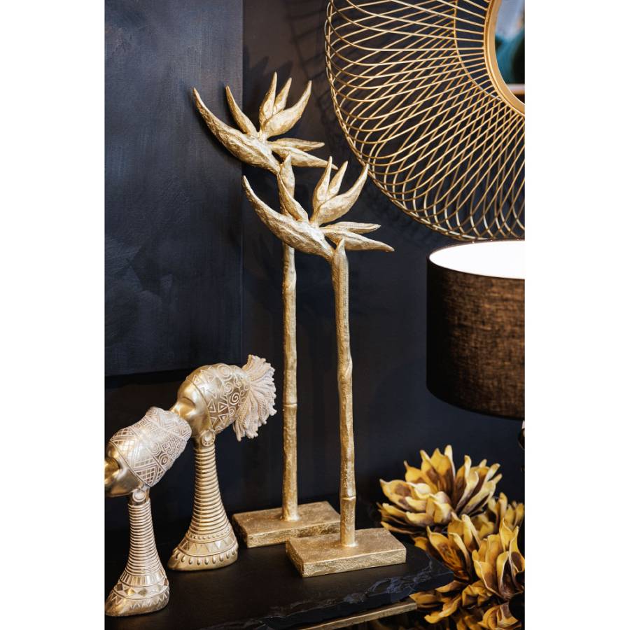 PARADISE BIRD ΔΙΑΚΟΣΜΗΤΙΚΟ ΛΟΥΛΟΥΔΙ 23x9x75cm POLYRESIN ΧΡΥΣΟ
