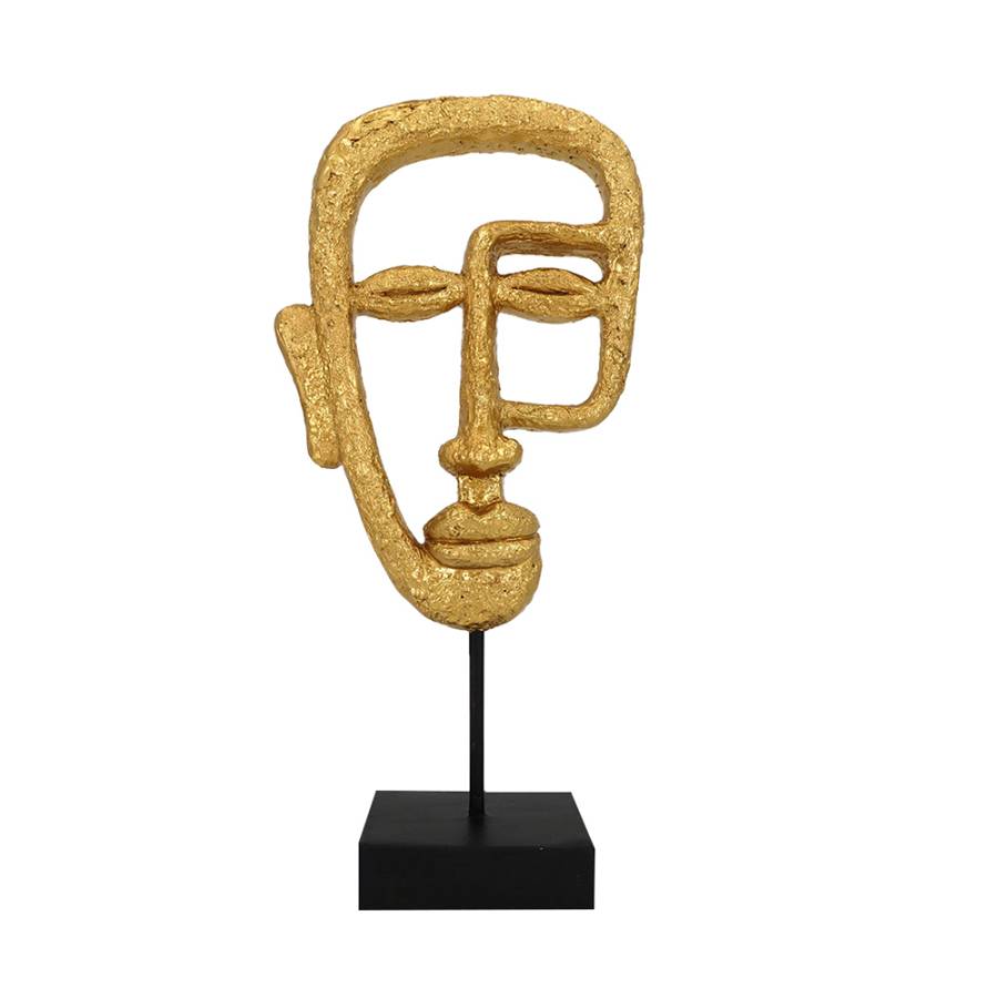 ACT GOLD ΔΙΑΚΟΣΜΗΤΙΚΟ TOTEM 16x7x34cm POLYRESIN ΧΡΥΣΟ ΜΑΥΡΟ