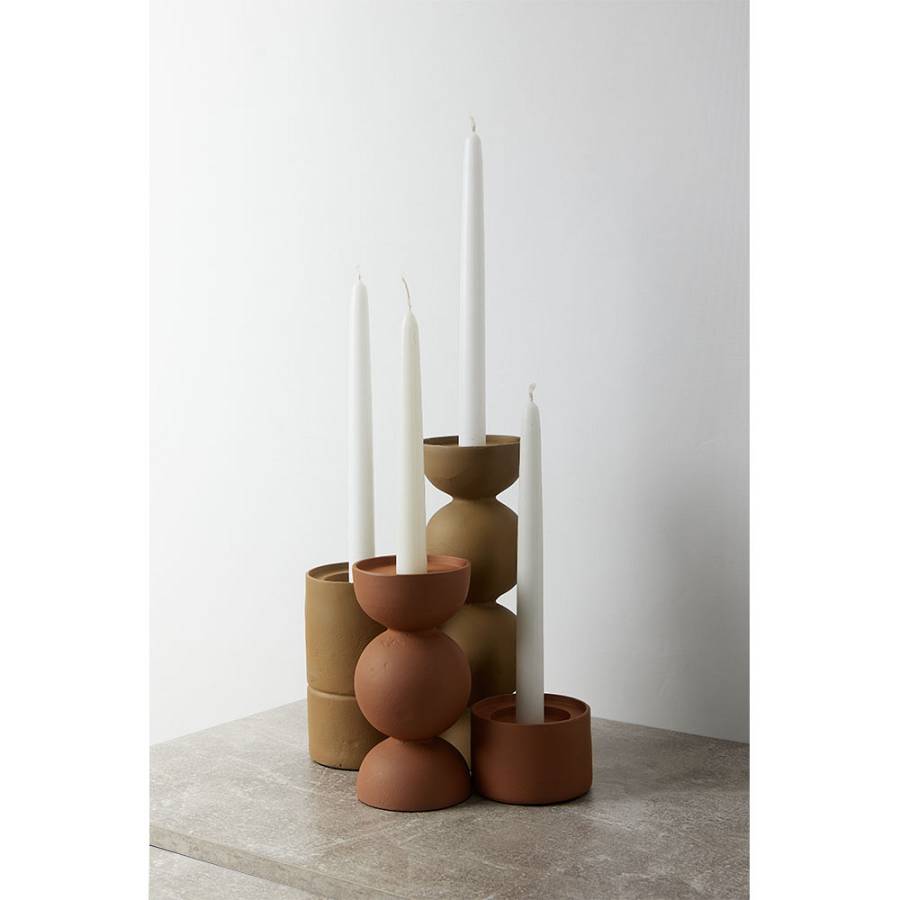 FORMAS ΚΗΡΟΠΗΓΙΟ 9x9x14cm ΑΛΟΥΜΙΝΙΟ BEIGE ROUGH