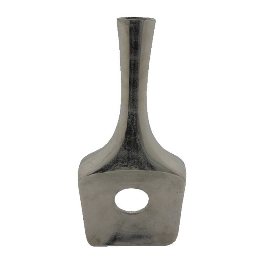 GLAM ΒΑΖΟ 25x7x58cm ΑΛΟΥΜΙΝΙΟ SILVER NICKEL