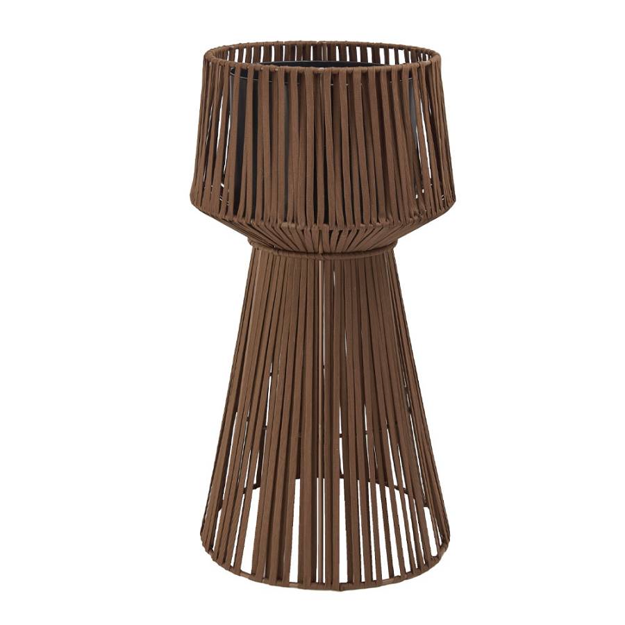 ROPE ΚΑΣΠΩ 35x35x75cm ΜΕΤΑΛΛΟ ΚΑΦΕ ΑΝΟΙΧΤΟ ΣΧΟΙΝΙ