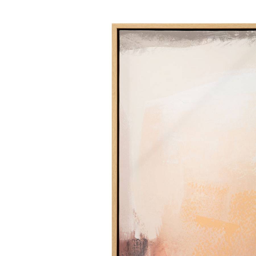 WARM ROOT ΠΙΝΑΚΑΣ ΔΙΑΚΟΣΜΗΤΙΚΟΣ ΜΕ ΚΟΡΝΙΖΑ 100x100x4cm ΚΑΜΒΑΣ TERRACOTTA ΜΠΕΖ ΚΑΦΕ ΞΥΛΟ ΦΥΣΙΚΟ