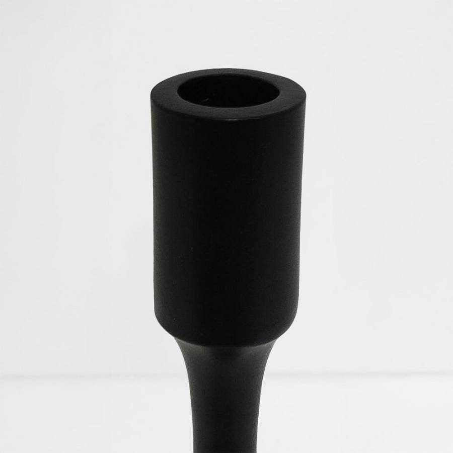 NIO ΚΗΡΟΠΗΓΙΟ 13x13x39cm ΑΛΟΥΜΙΝΙΟ ΜΑΥΡΟ