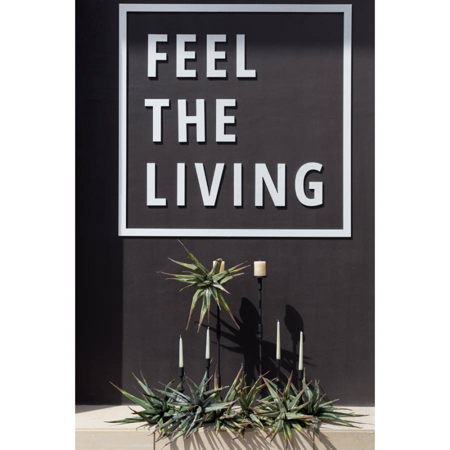 LINE ΚΗΡΟΠΗΓΙΟ 13x13x89cm ΑΛΟΥΜΙΝΙΟ ΜΑΥΡΟ