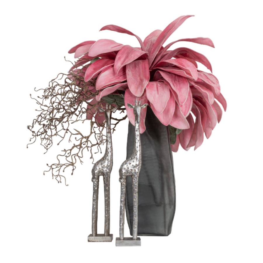 MEISSEL ΒΑΖΟ 15x9x40cm ΓΥΑΛΙ ΓΚΡΙ