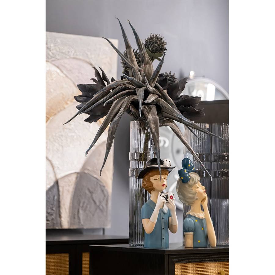 TRAVEL GIRL 6 ΔΙΑΚΟΣΜΗΤΙΚΗ ΦΙΓΟΥΡΑ 15x14x34cm POLYRESIN ΠΟΛΥΧΡΩΜΟ