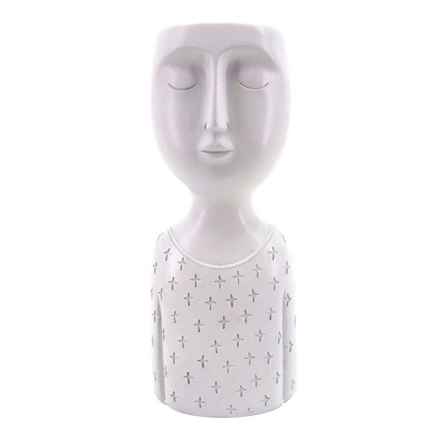 IPAMO WHITE ΚΑΣΠΩ 11x9x26cm POLYRESIN ΛΕΥΚΟ