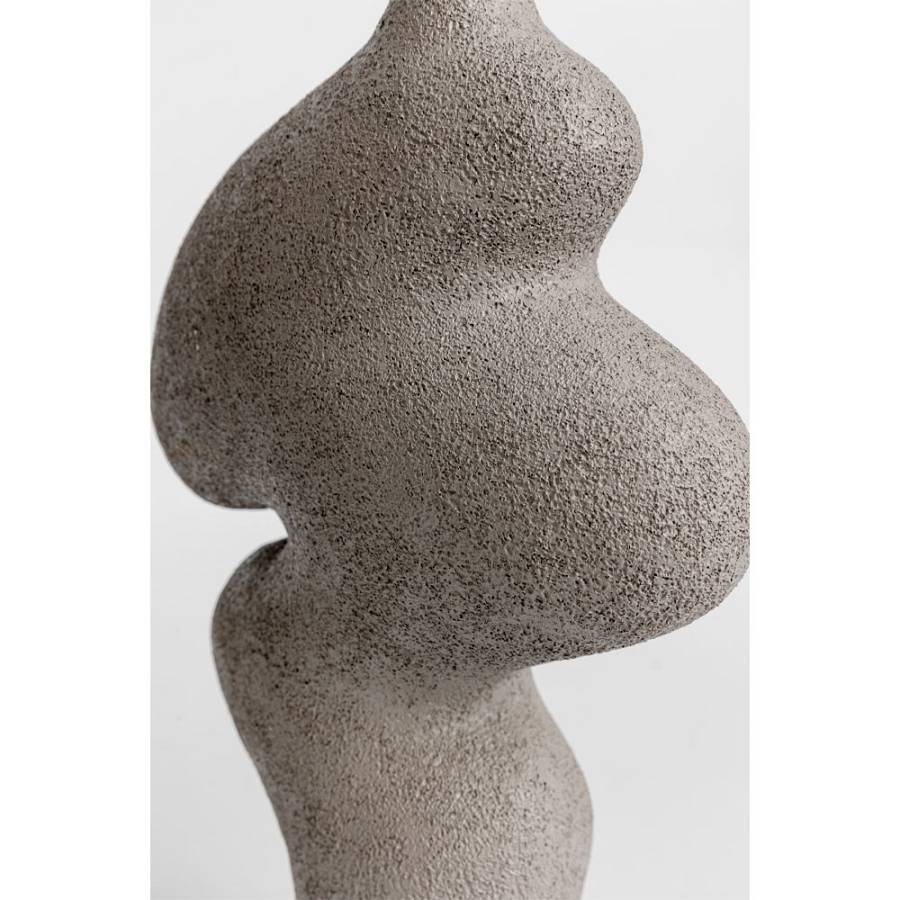 LUBANG ΒΑΖΟ 13x13x30cm POLYRESIN ΓΚΡΙ