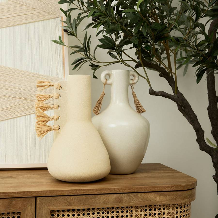 AEGEAN ΒΑΖΟ 21x21x35cm STONEWARE ΜΠΕΖ