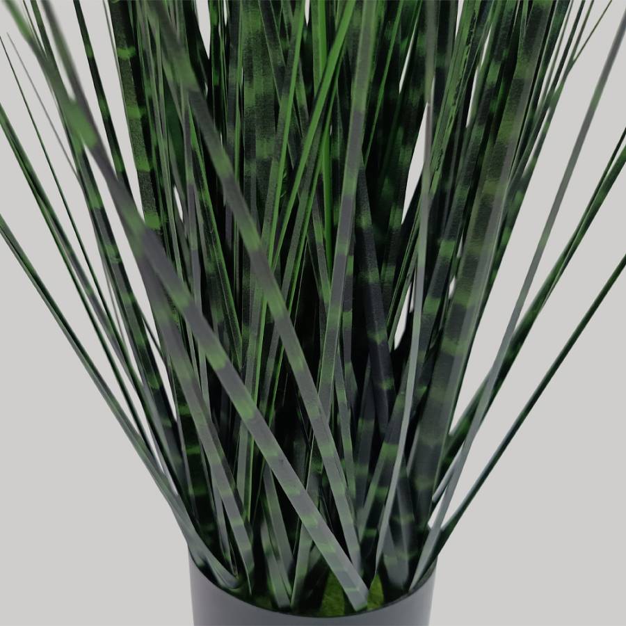 DARK PURE GRASS ΦΥΤΟ ΤΕΧΝΗΤΟ ΣΕ ΓΛΑΣΤΡΑ 90cm PVC ΠΡΑΣΙΝΟ ΣΚΟΥΡΟ