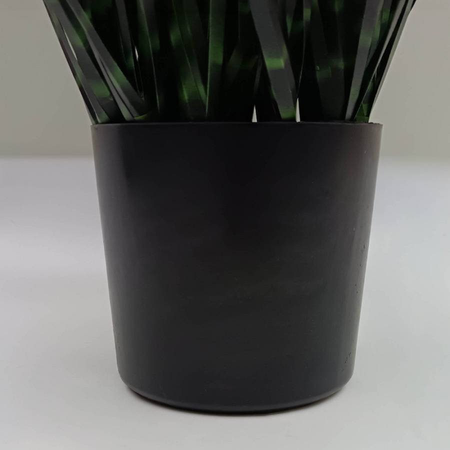 DARK PURE GRASS ΦΥΤΟ ΤΕΧΝΗΤΟ ΣΕ ΓΛΑΣΤΡΑ 90cm PVC ΠΡΑΣΙΝΟ ΣΚΟΥΡΟ