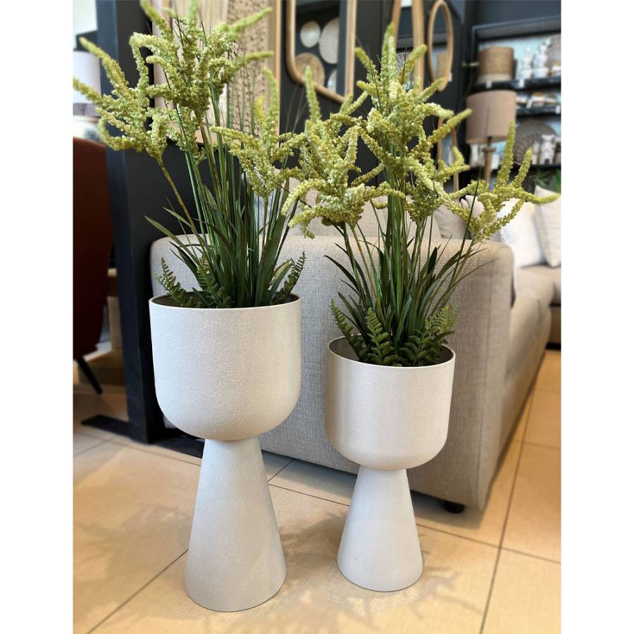 LINEAR 46 ΚΑΣΠΩ 25x25x46cm ΜΕΤΑΛΛΟ ΛΕΥΚΟ