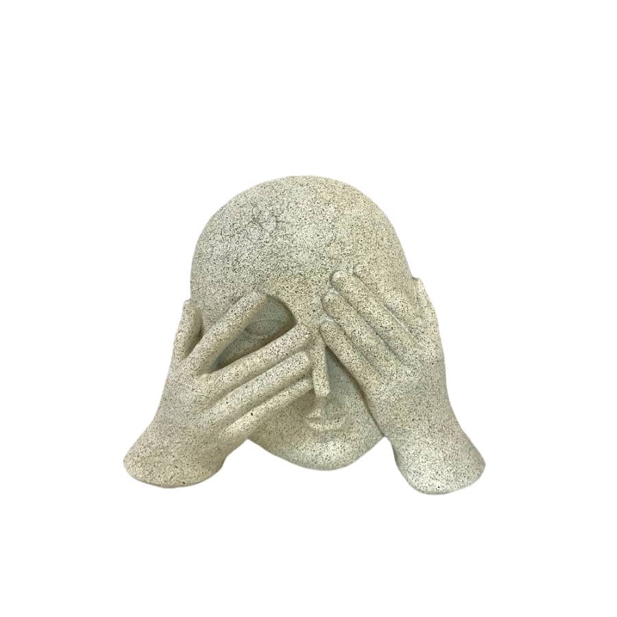 GLANCE ΔΙΑΚΟΣΜΗΤΙΚΟ ΠΡΟΣΩΠΟ 21.3x7x16.8cm POLYRESIN OFF WHITE