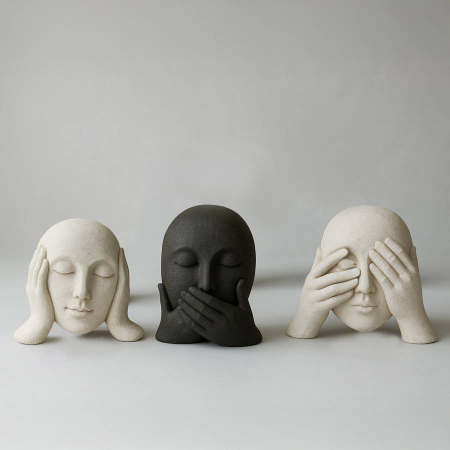 GLANCE ΔΙΑΚΟΣΜΗΤΙΚΟ ΠΡΟΣΩΠΟ 21.3x7x16.8cm POLYRESIN OFF WHITE