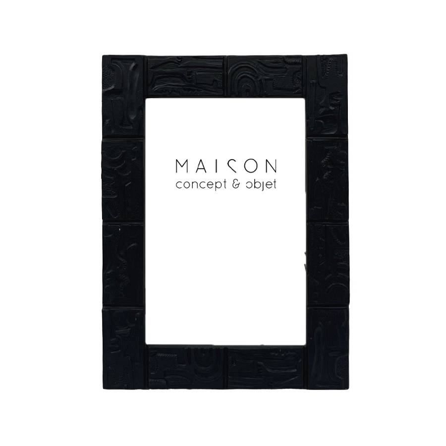 GRACE S ΚΟΡΝΙΖΑ 14x1.8x19cm POLYRESIN ΜΑΥΡΟ