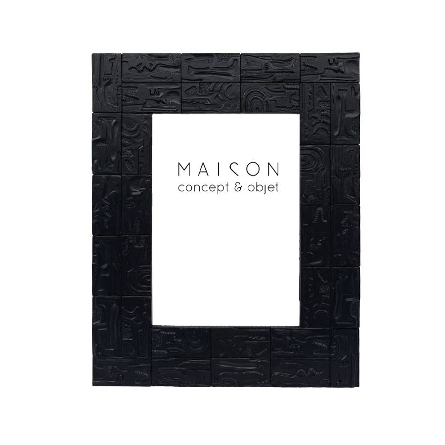 GRACE L ΚΟΡΝΙΖΑ 21x1.8x26cm POLYRESIN ΜΑΥΡΟ