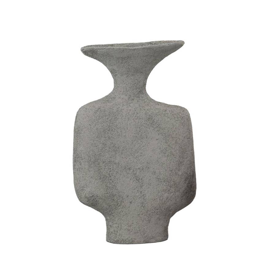 RUSTIC ΒΑΖΟ 18.5x7x29cm ΑΛΟΥΜΙΝΙΟ ΜΑΥΡΟ