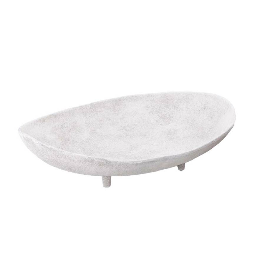 PEDESTAL ΜΠΩΛ ΜΕ ΠΟΔΙ 45x33x12cm ΑΛΟΥΜΙΝΙΟ ΑΣΠΡΟ