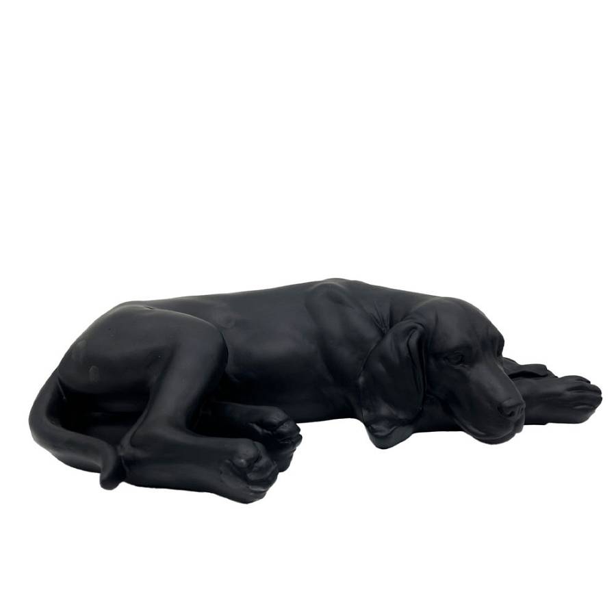 BULDON ΔΙΑΚΟΣΜΗΤΙΚΟ ΣΚΥΛΟΣ 39.5x22.5x10.5cm POLYRESIN ΜΑΥΡΟ