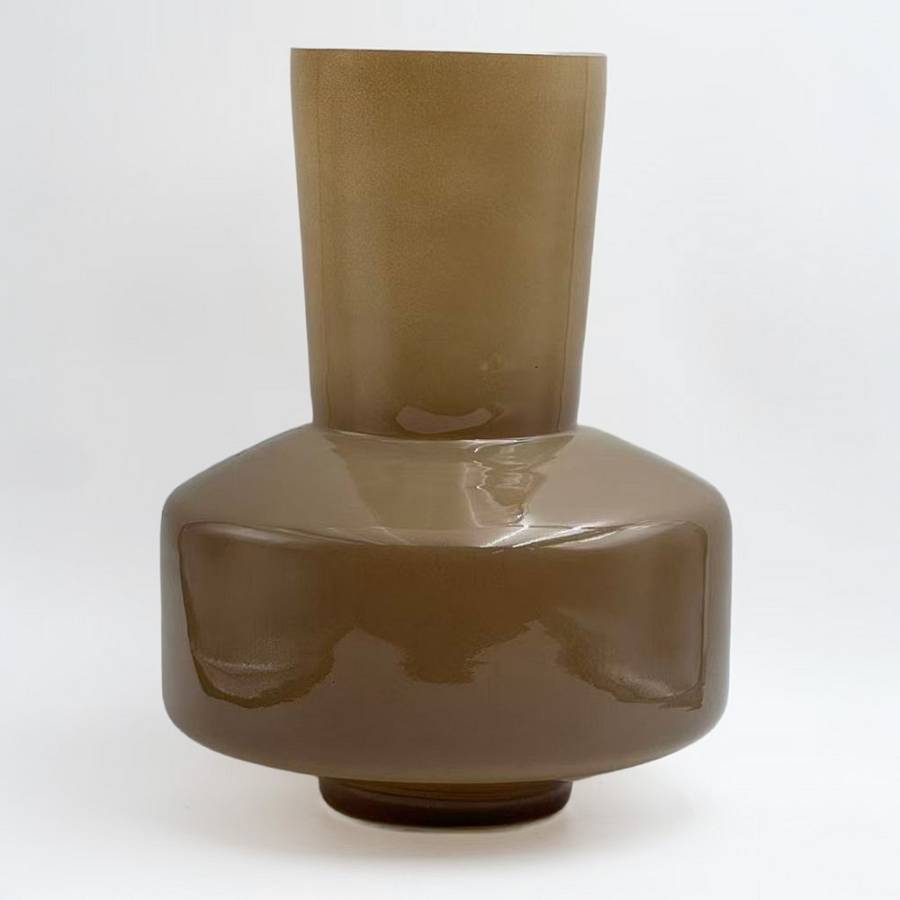 OPAC ΒΑΖΟ 20x20x25cm ΓΥΑΛΙ ΚΑΦΕ ΑΝΟΙΧΤΟ