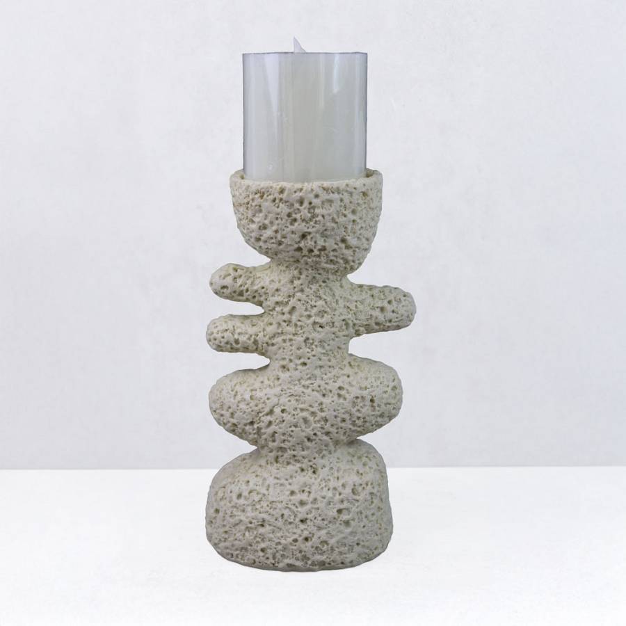 LUSTRE III ΚΗΡΟΠΗΓΙΟ ΔΙΑΚΟΣΜΗΤΙΚΟ 14.5x9.5x25cm RESIN ΜΠΕΖ