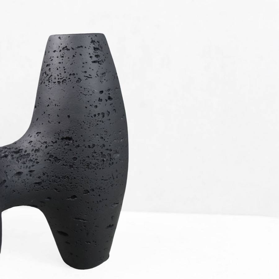 TRIPTYCH II ΚΗΡΟΠΗΓΙΟ ΔΙΑΚΟΣΜΗΤΙΚΟ 18.5x15.5x15.5cm RESIN ΜΑΥΡΟ