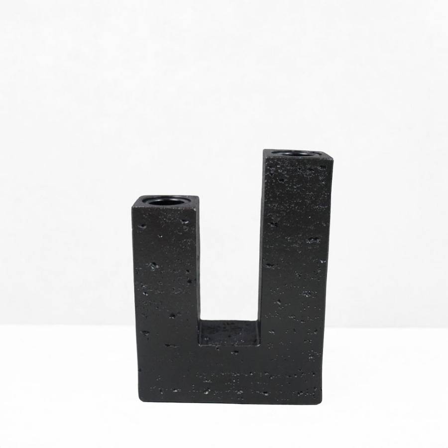 FLUX II ΚΗΡΟΠΗΓΙΟ ΔΙΑΚΟΣΜΗΤΙΚΟ 12x4x16cm RESIN ΜΑΥΡΟ