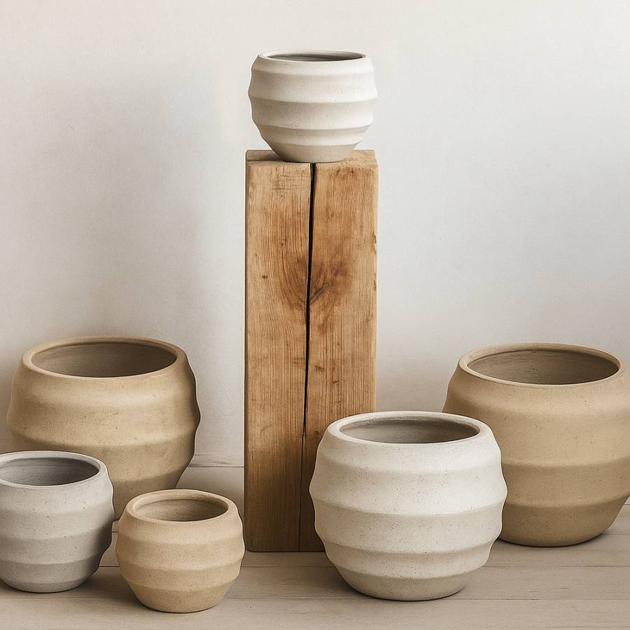 FLORRA ΚΑΣΠΩ SET 3ΤΜΧ 54.3x54.3x47.5cm MgO ΜΠΕΖ