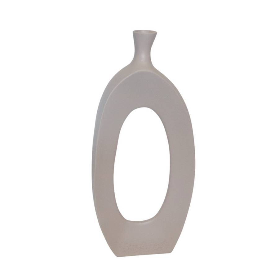 ELLA ΒΑΖΟ 18x6x42cm ΑΛΟΥΜΙΝΙΟ IVORY