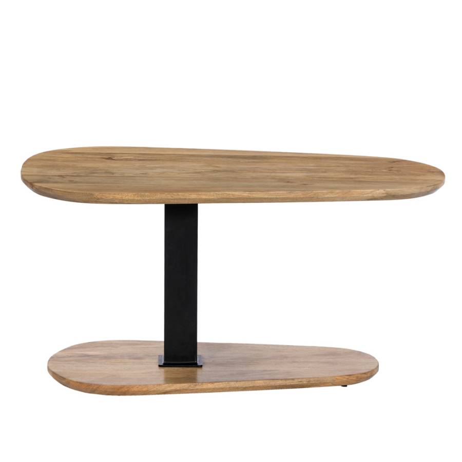 LEVEL COFFEE TABLE ΦΥΣΙΚΟ ΜΑΥΡΟ 95x65x48cm