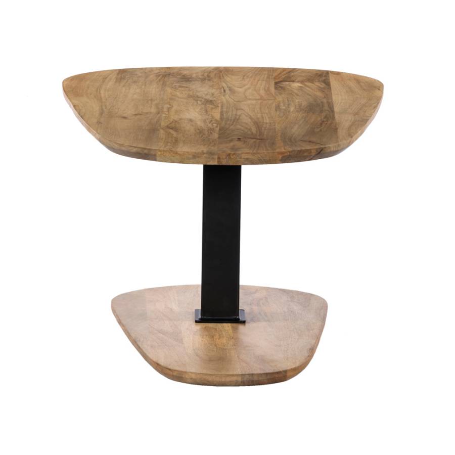 LEVEL COFFEE TABLE ΦΥΣΙΚΟ ΜΑΥΡΟ 95x65x48cm
