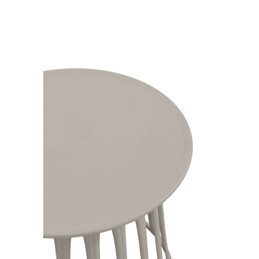 BASKET SIDE TABLE ΓΚΡΙ ΑΝΟΙΧΤΟ 49.5x49.5x44cm