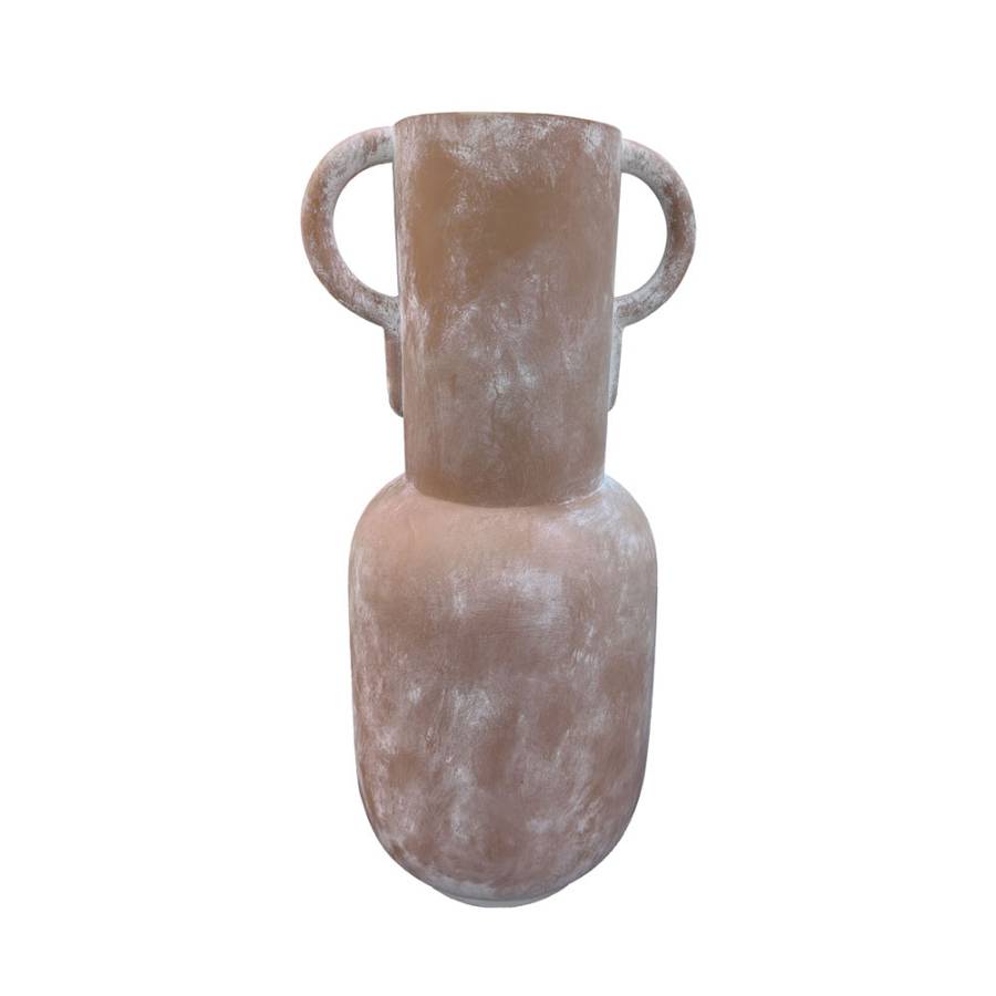 AREOPOLI ΓΛΑΣΤΡΑ 51x43.5x106cm FIBER GLASS ΚΕΡΑΜΙΔΙ ΛΕΥΚΟ