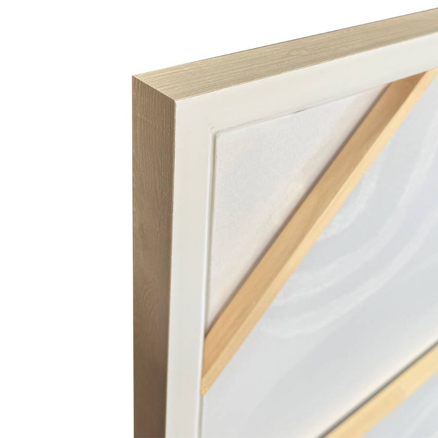 SLATE B ΠΙΝΑΚΑΣ ΔΙΑΚΟΣΜΗΤΙΚΟΣ ΜΕ ΚΟΡΝΙΖΑ 75x100x4cm ΚΑΜΒΑΣ ΛΑΔΙ ΜΠΕΖ ΛΕΥΚΟ PS
